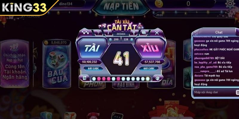 Đặt bộ ba trong Tài Xỉu KING33