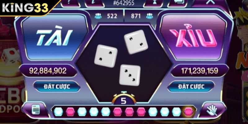 Quy tắc cá cược cơ bản trong Tài Xỉu KING33 trực tuyến