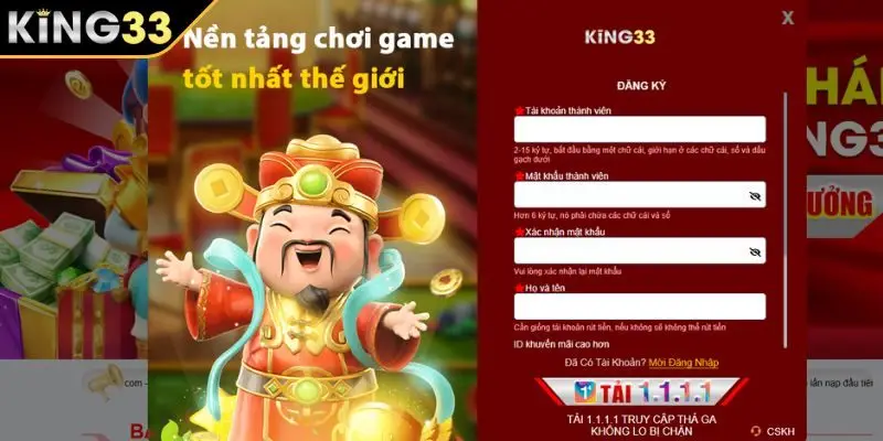 Hướng dẫn những thao tác đăng ký KING33 cho người mới