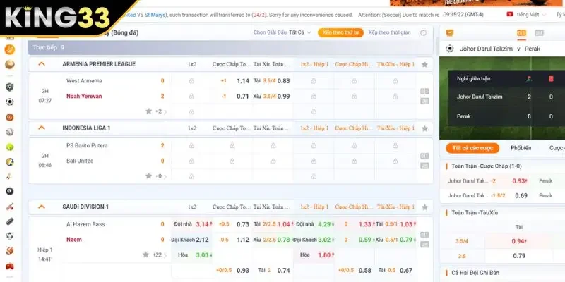 Giới thiệu kèo nhà cái KING33 Giới thiệu kèo nhà cái KING33