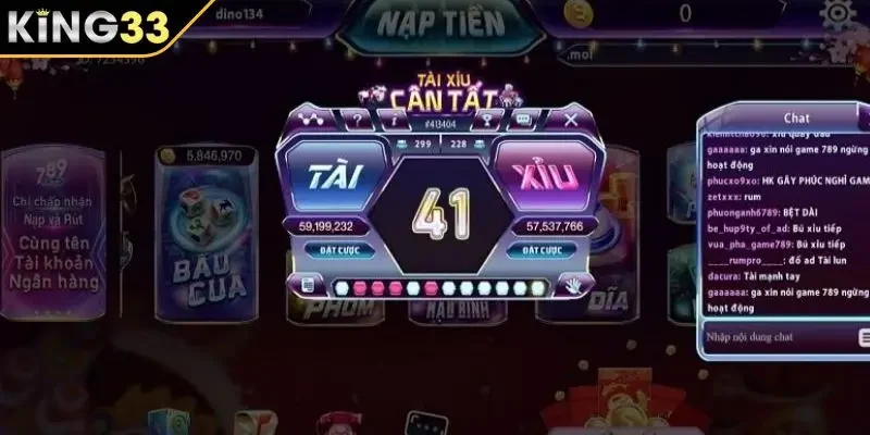 Đặt bộ ba trong Tài Xỉu KING33